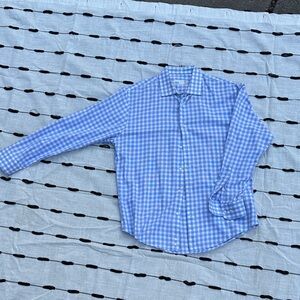 Nordstrom rack Blue and White Gingham Men's Shirt